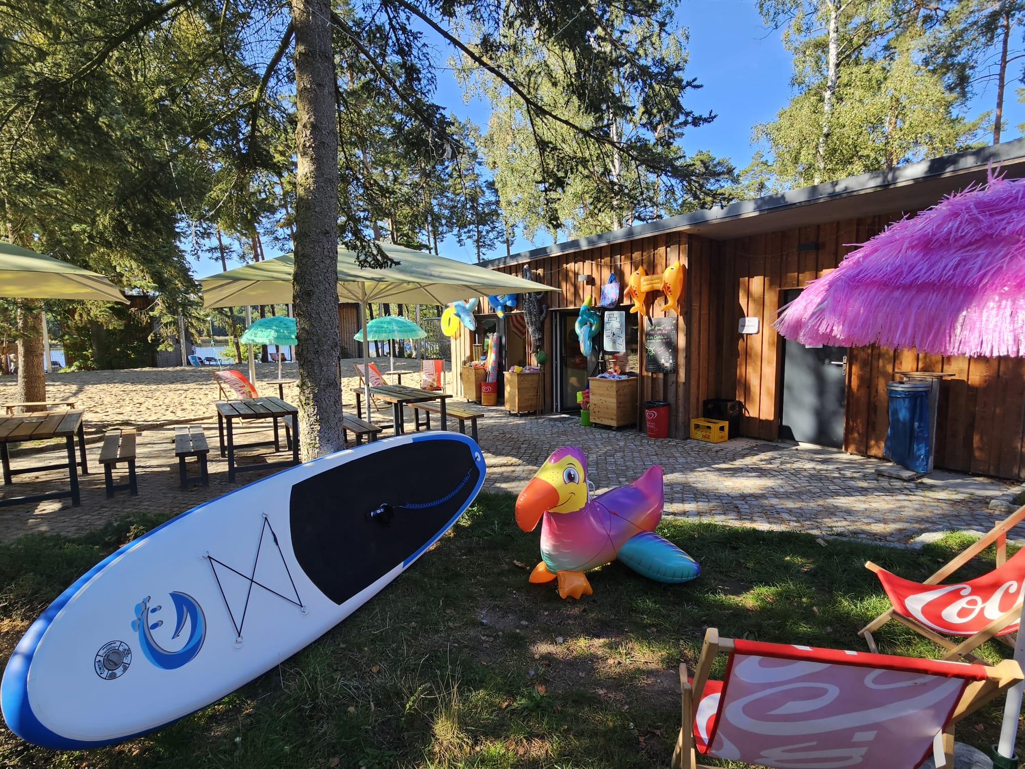 SUP-Board mit kompletter Ausrüstung – Paddel, Pumpe und Drybag