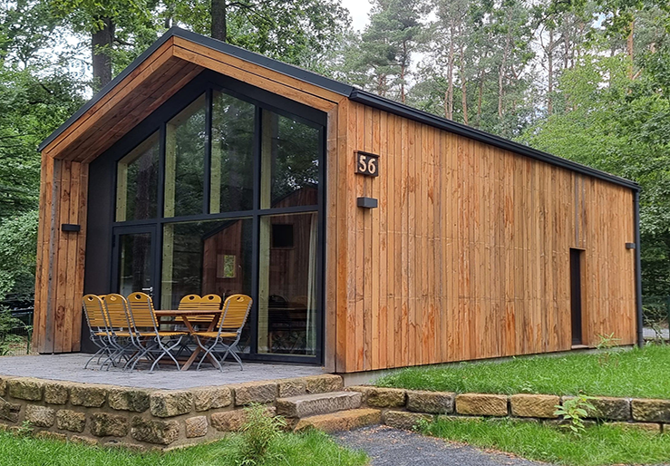 360-Grad-Rundgang durch das Ferienhaus Deluxe auf dem Naturcampingplatz