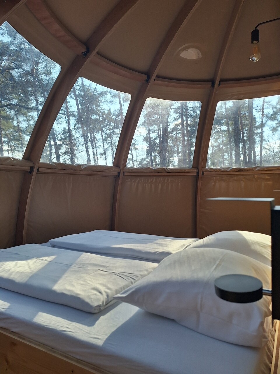 Glampingzelt am Naturcamping Brettmühlenteich bei Dresden